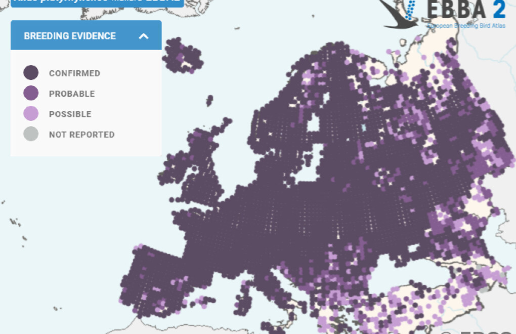 Mapa de Distribuição Europeia