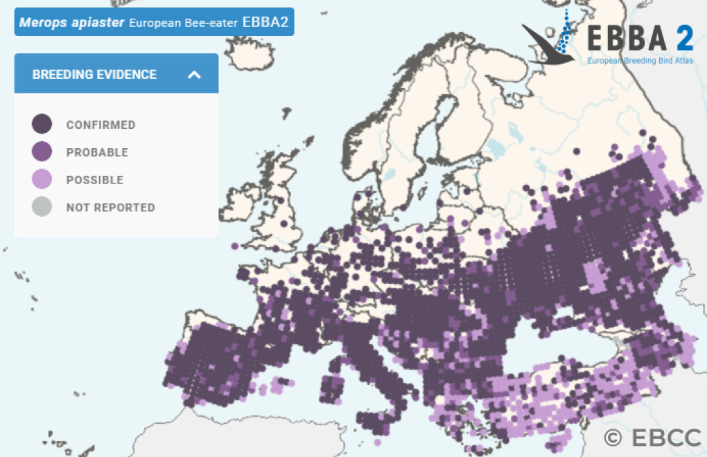 Mapa de Distribuição Europeia