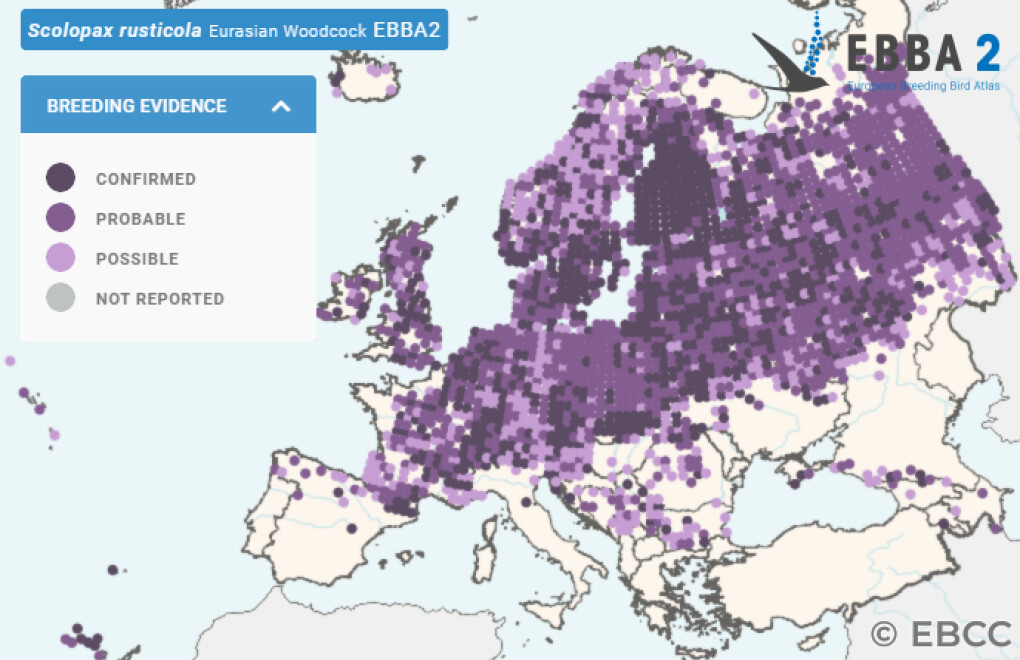 Mapa de Distribuição Europeia