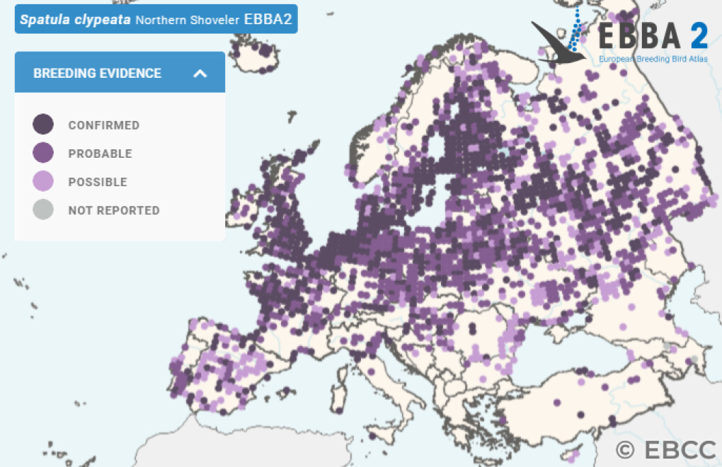 Mapa de Distribuição Europeia