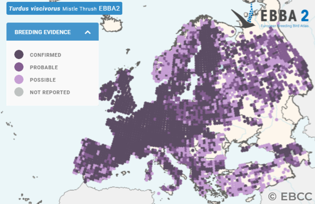 Mapa de Distribuição Europeia