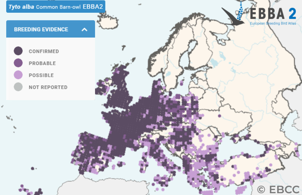 Mapa de Distribuição Europeia